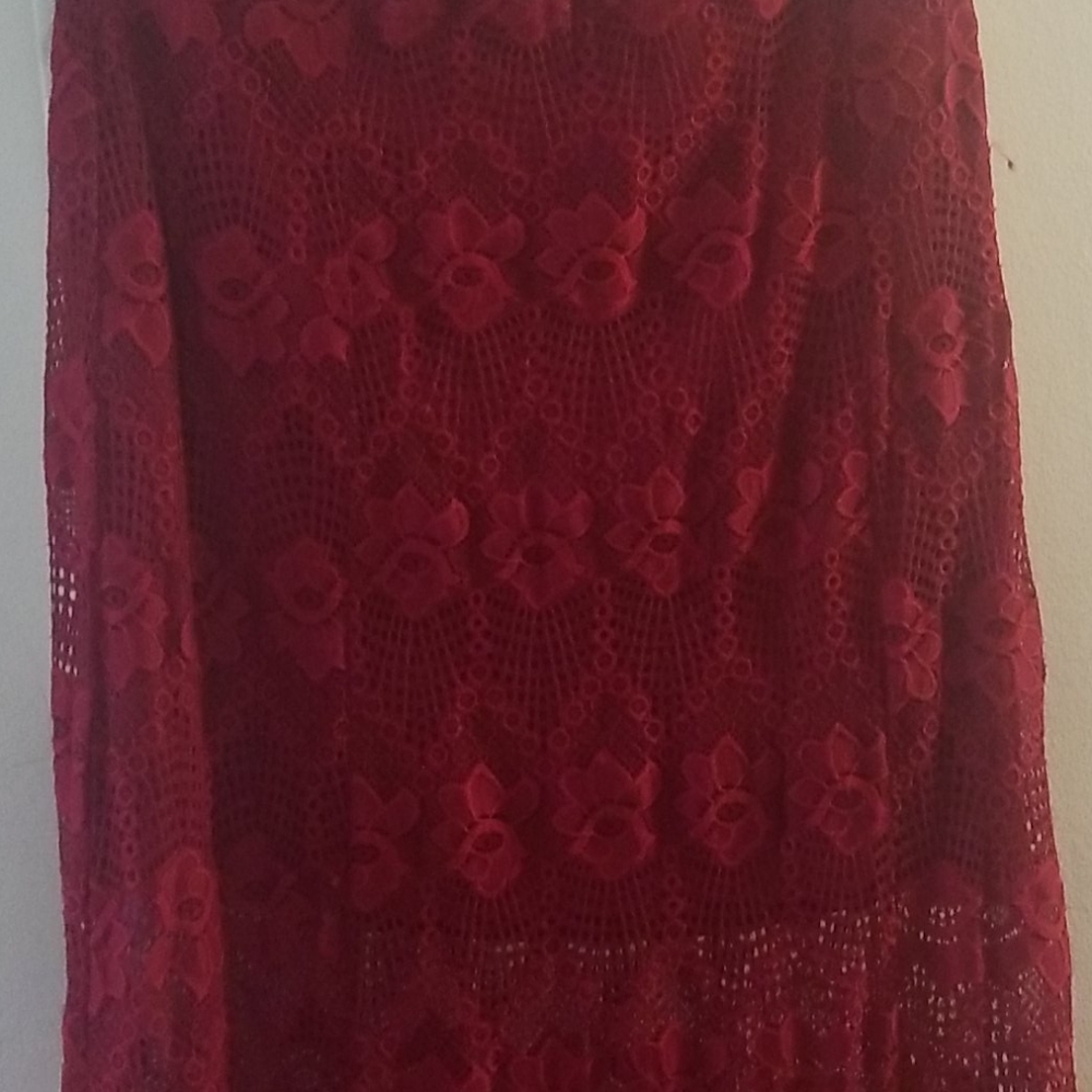Red skirt 1xl
